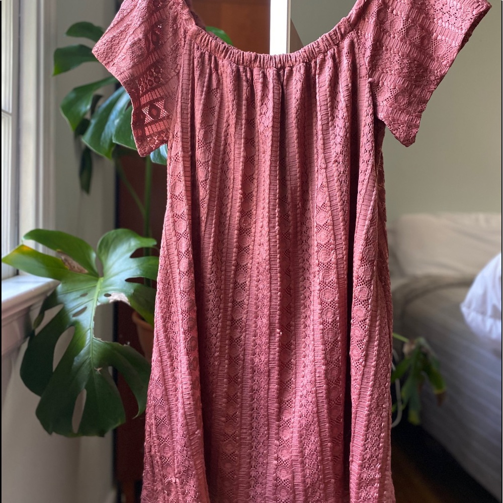 Off the shoulder dress by Farrow